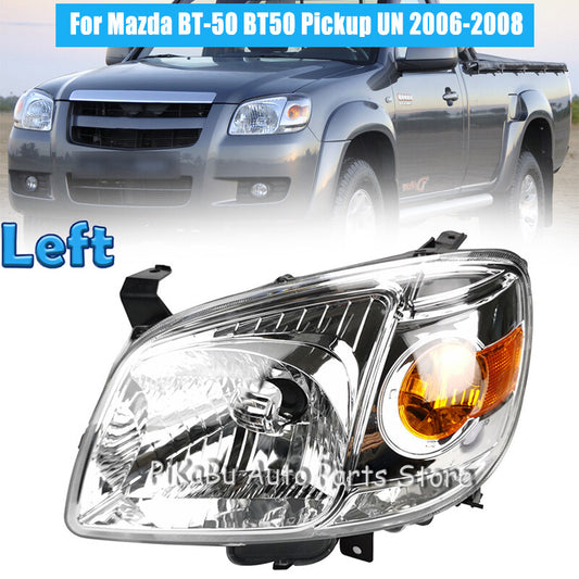 1x Left Side Front Headlight Headlamp for Mazda BT-50 BT50 Pickup UN 2006-2008