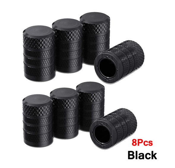 4-piece car tire valve cover rod air dust cover red bullet for Audi