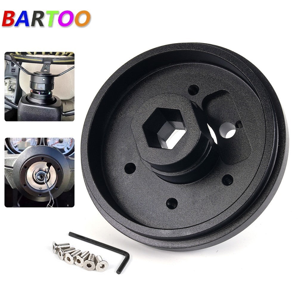 175H Steering Wheel 6-Hole Short Thin HUB Adapter Kit for Ford for Mustang 2005-2019