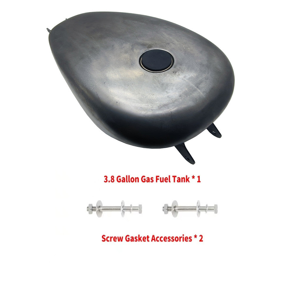 Motorcycle 3.3 Gallon EFI Steel Gas Fuel Tank for Harley Sportster XL 2007-2023