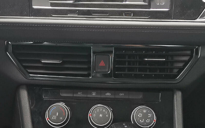 for Volkswagen for Jetta Mk7 2019-2021 Black Titanium Console Air Outlet Vent Trim