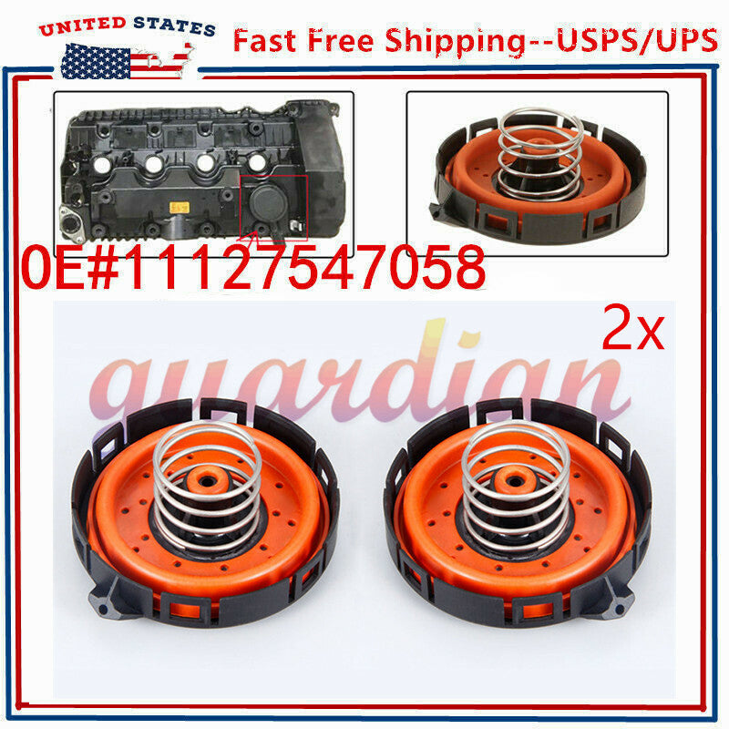 2x Crankcase Ventilation Vent PCV Valve for BMW X5 550I 750LI 545I 11127547058