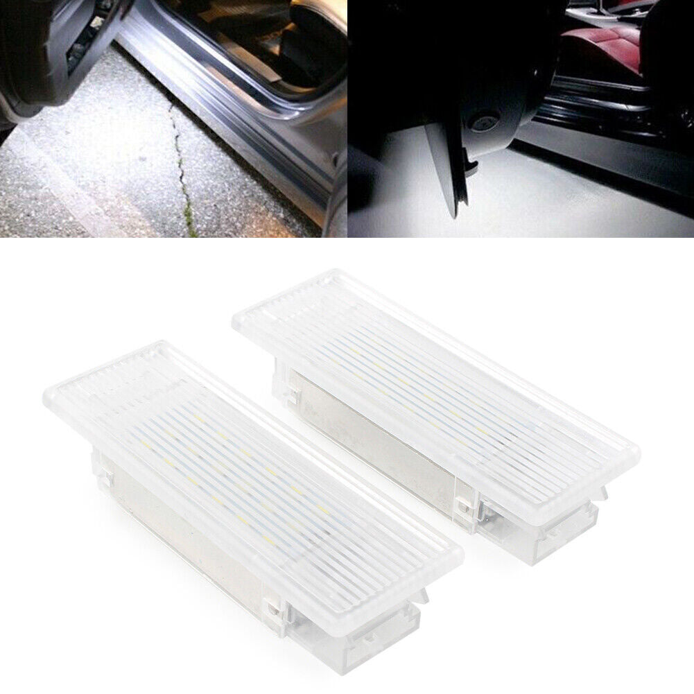 Fit for BMW F20 F21 F30 F31 F32 F15 X5 X6 2x LED Door Courtesy Footwell White Light