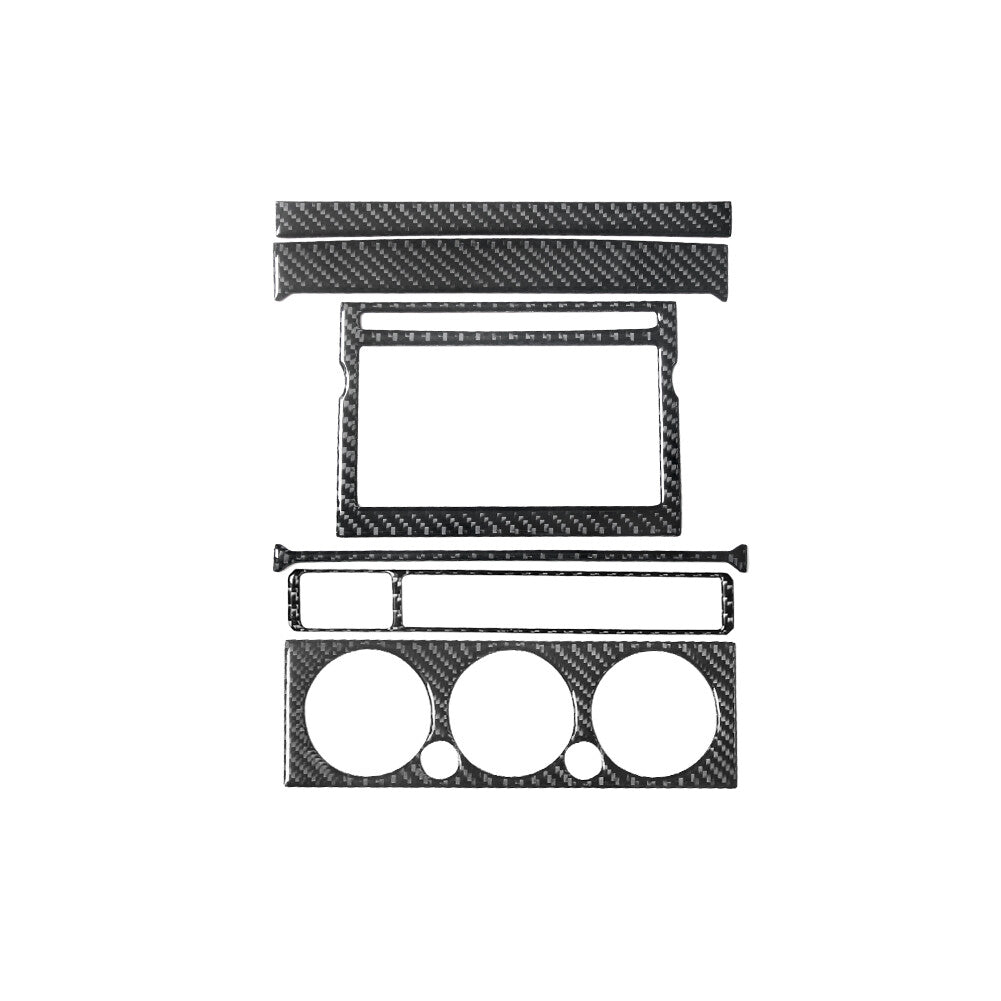 for Toyota Tacoma 2012-2015 6Pcs Central Control Type-B Trim Cover Carbon Fiber
