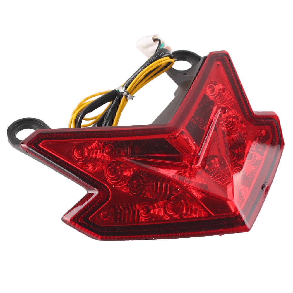 LED Rear Brake Turn Signals Stop Tail Light for Kawasaki Z800 ZX6R 2013-2014 Red
