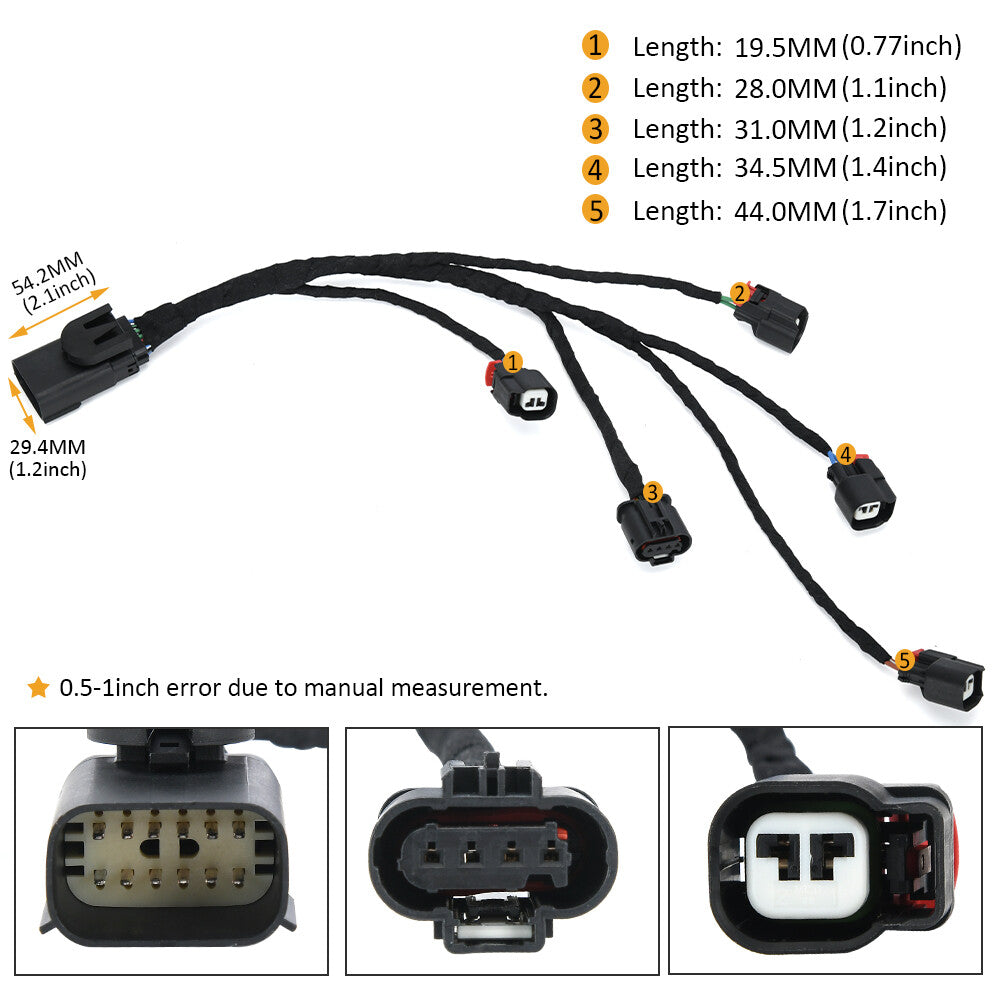28329581 Fuel Injection Ignition Harness For Left Hand Fuel Rail V8 28388775