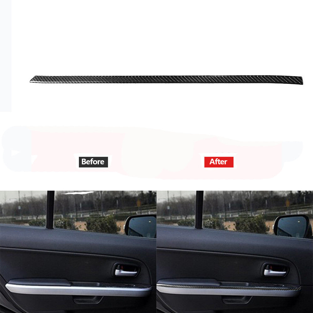 1Pc Carbon Fiber Driver Side Rear Door Strip Cover Trim for Suzuki Grand Vitara