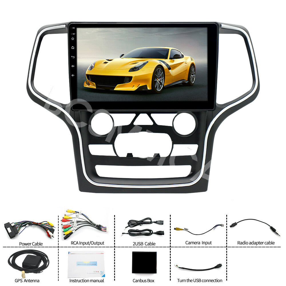 Fit for Jeep Grand Cherokee 2014-2022 Car Radio Stereo GPS Player WIFI BT RDS