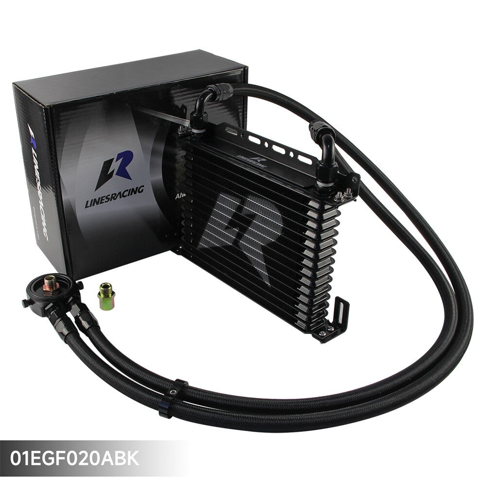 15 Row AN10 Oil cooler Trust w/Bracket+Filter Adapter Hose Kit 3/416  M201.5