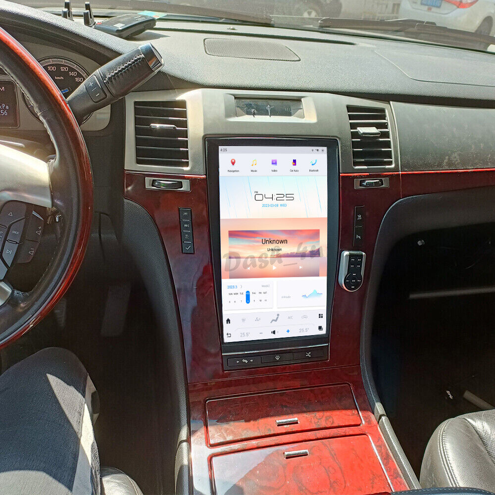 13.6 Android 13 for Tesla Vertical Screen GPS Radio for Cadillac for Escalade 2006-2015