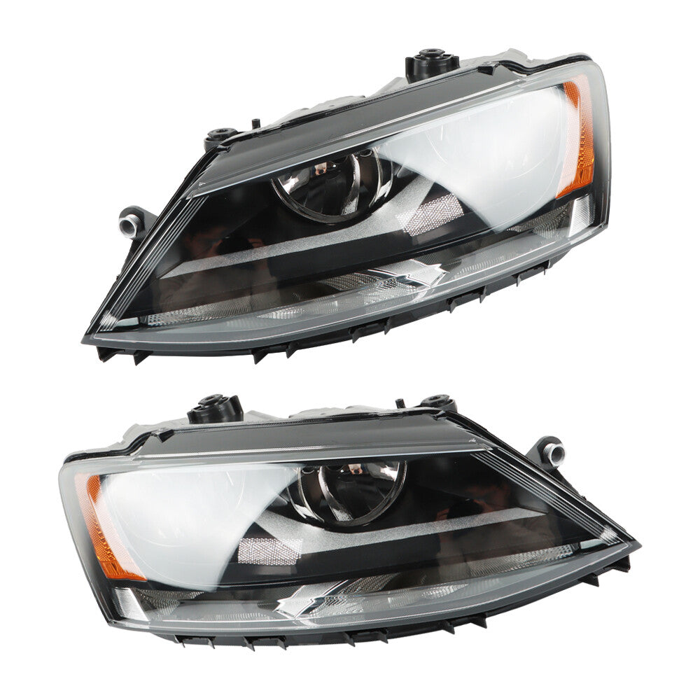 2X Headlight Assembly LFRH for 11-18 for VOLKSWAGEN for VW for JETTA 5C7941005 5C7941006