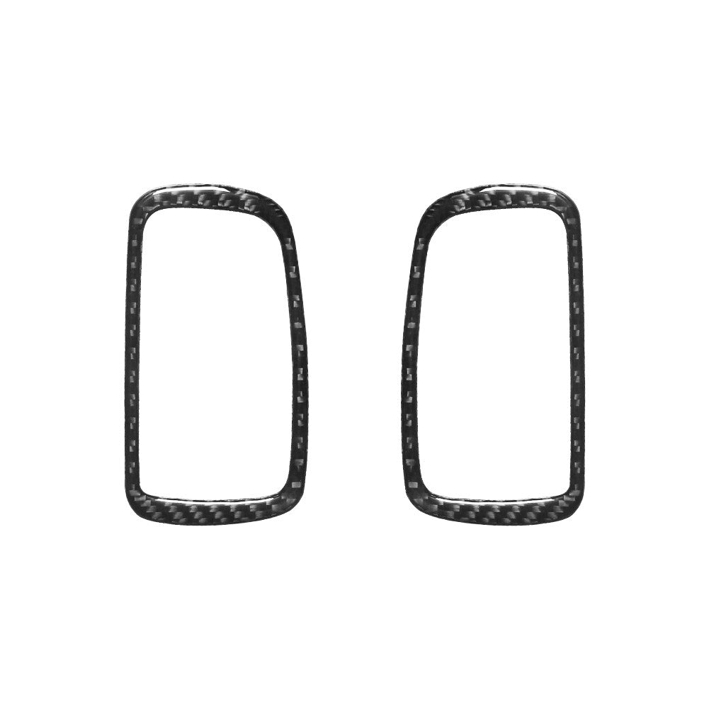 2X Carbon Fiber Front Door Handel Cover Trim for Mitsubishi Outlander 2014-2016