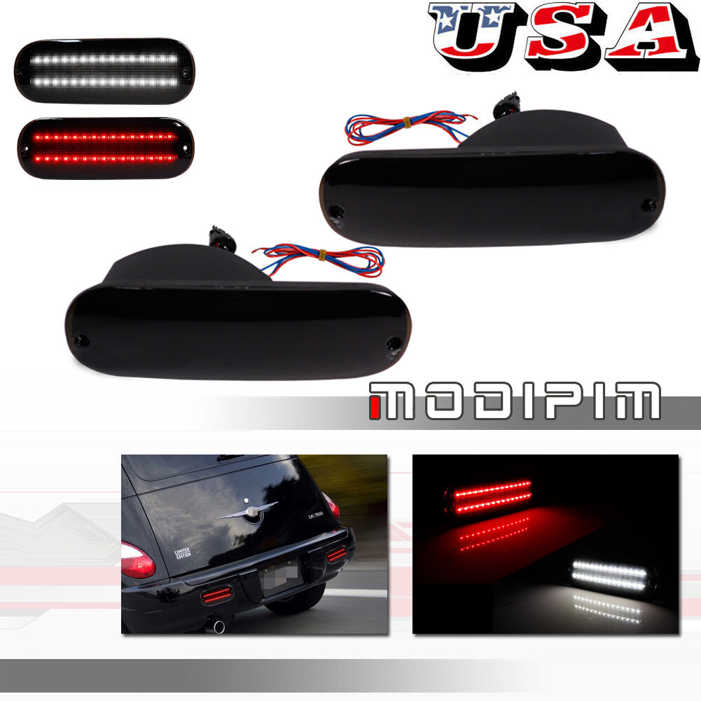 Smoked white/red spare taillight brake lights are suitable for 2001-05 for Chrysler PT Cruiser