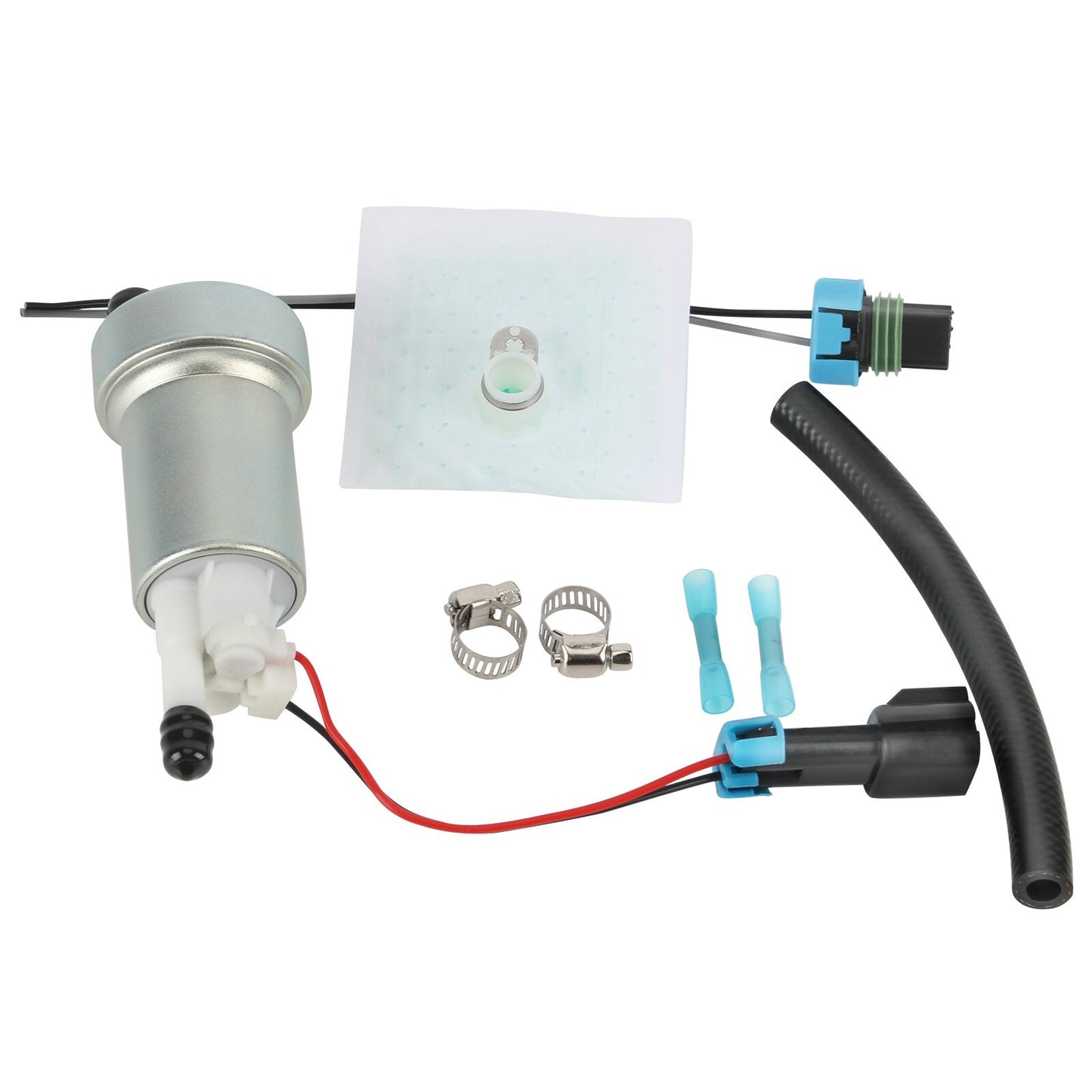 Fuel pump F90000285 525LPH + crimp connector mounting kit for TIO E85