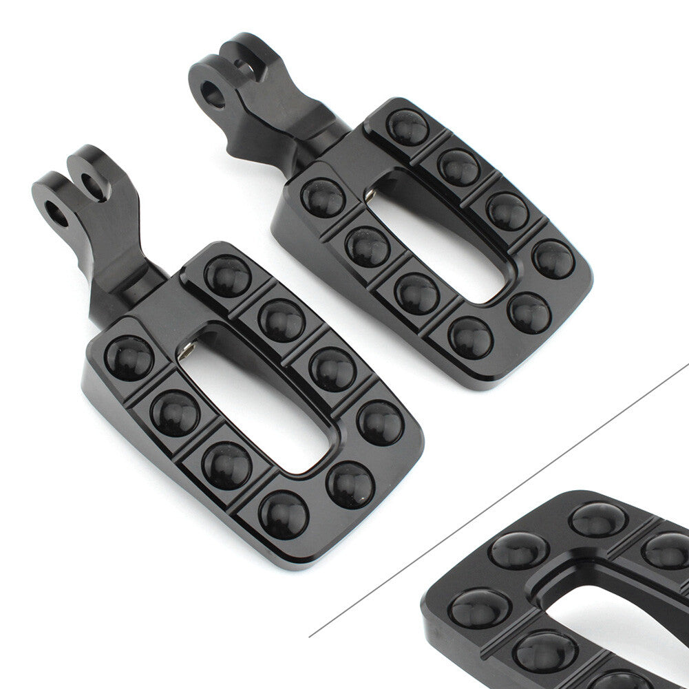 Front Foot Peg Footrest Pedal Non-slip For Speedmaster Thunderbird Storm Black
