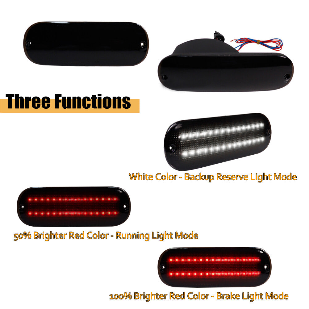 Smoked white/red spare taillight brake lights are suitable for 2001-05 for Chrysler PT Cruiser