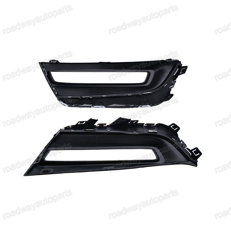 Pair Front Fog Light Cover Bezel Chrome Trim for Honda CR-V EU Version 2019-2020