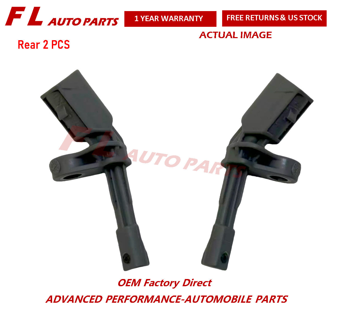 2 Pcs Rear ABS Wheel Speed Sensor for Audi Q5 for VW for Passat for Golf for Jetta WHT003858 /59