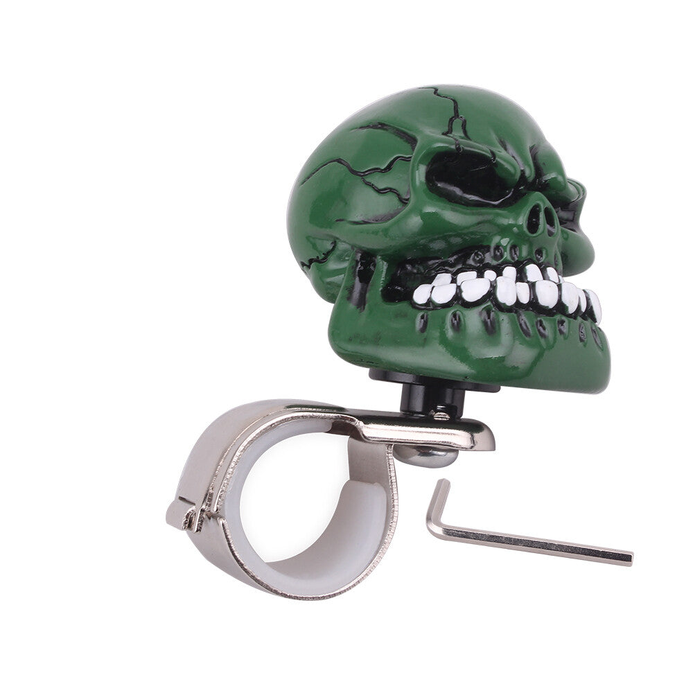 Green Skull Head Car Steering Wheel Spinner Suicide Knob Handle Auto/Truck