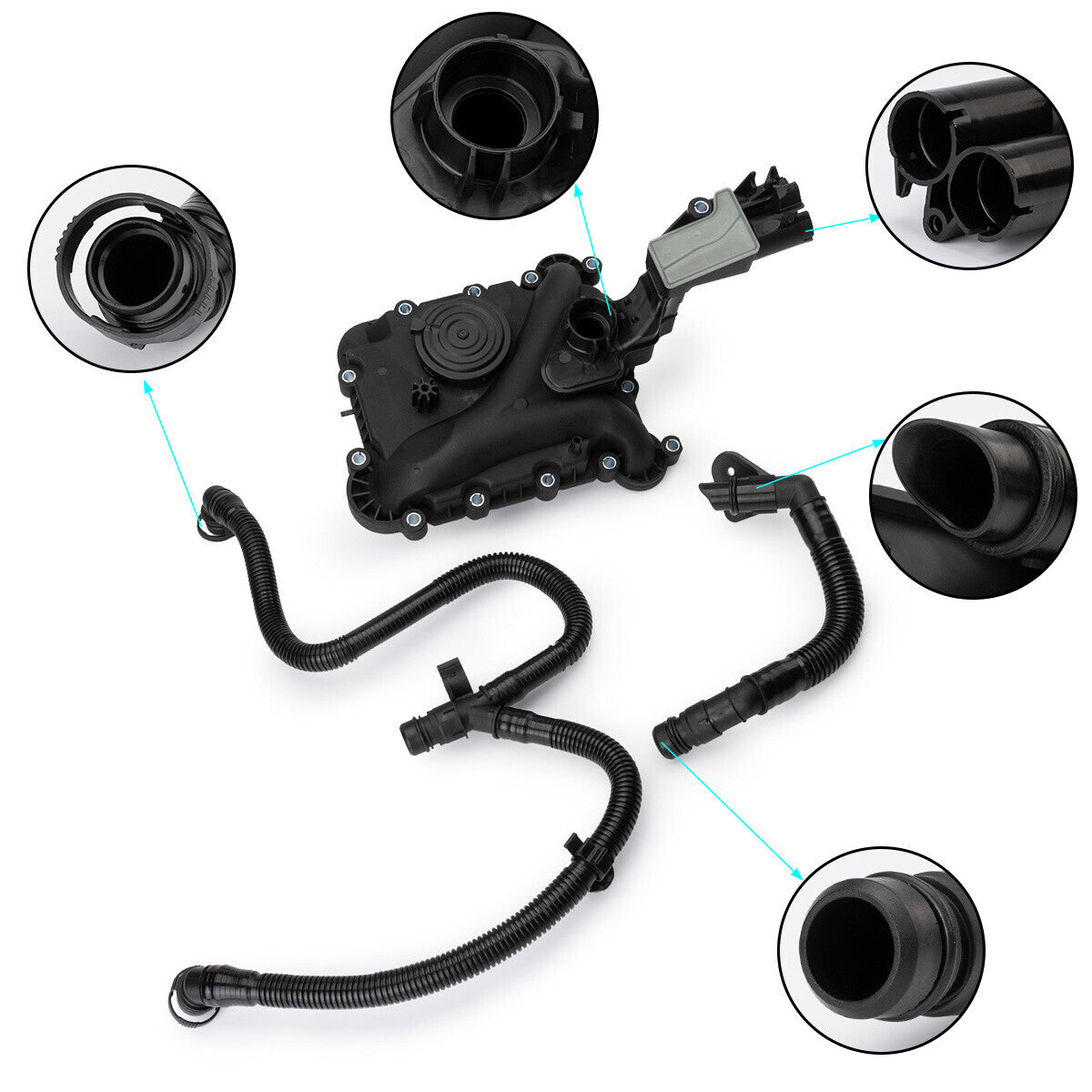 Oil Separator PCV Valve Vent Trim for Audi Q7 for A8 Q5 S4 for A6 A7 3.0TFIS 06E103547AB