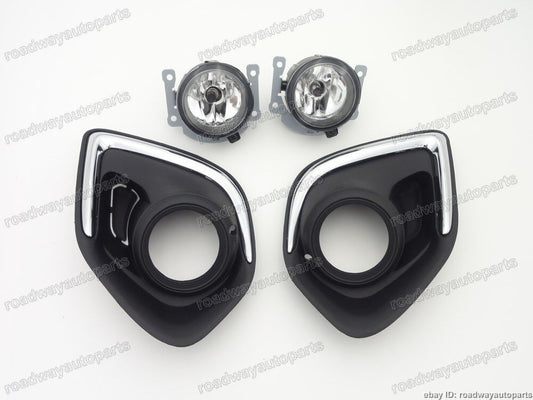 Driving Fog Light Lamps w/Cover for Mitsubishi Outlander Sport ASX RVR 2013-2015