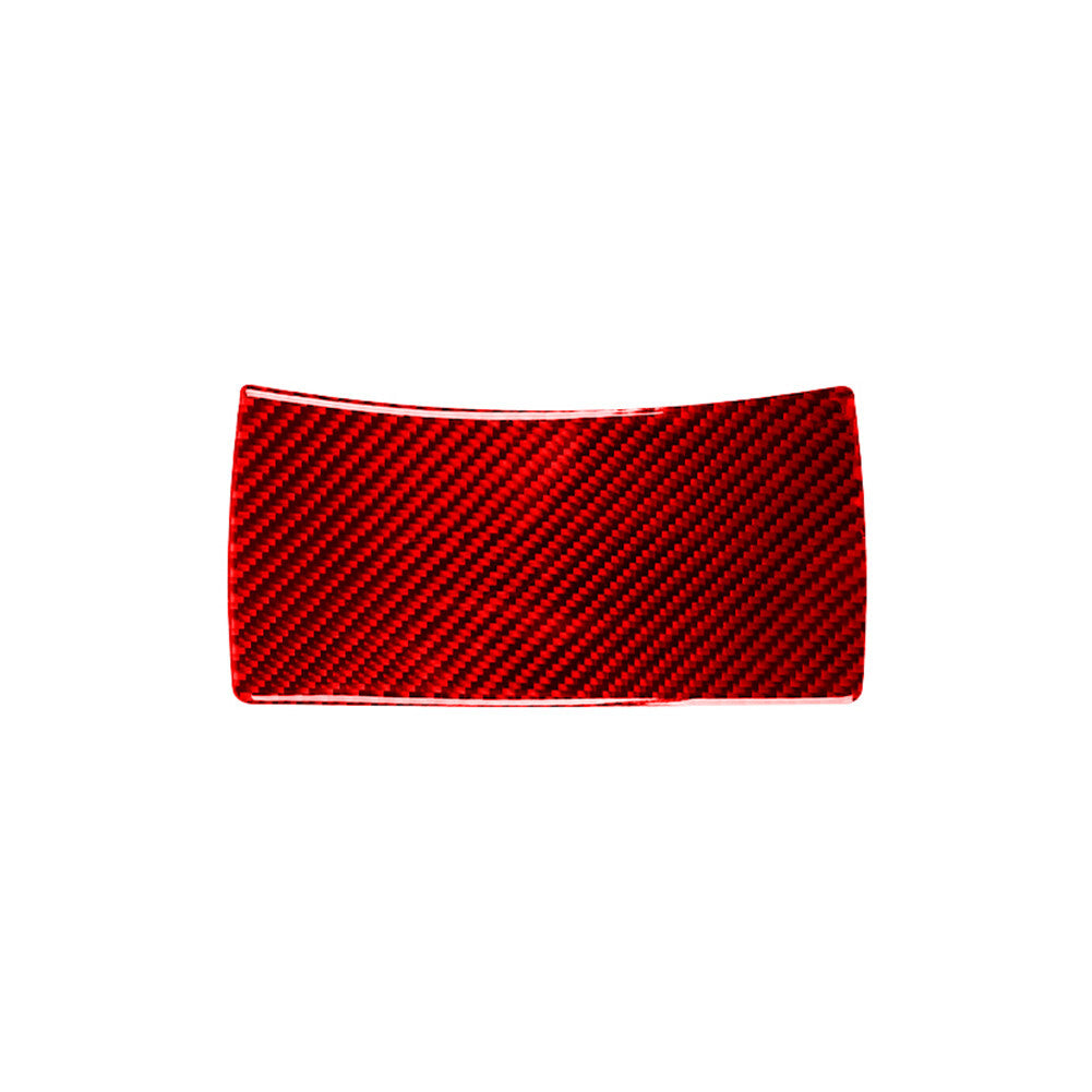 Red Carbon Fiber Front Reading Light Panel Cover Trim for Nissan Rogue 2014-16