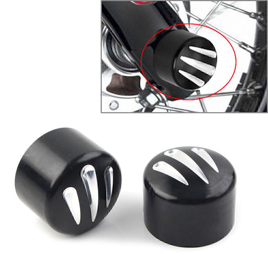 Vorderachsmutterkappen f¨¹r for Harley Softail Touring Street Glide Black Motor