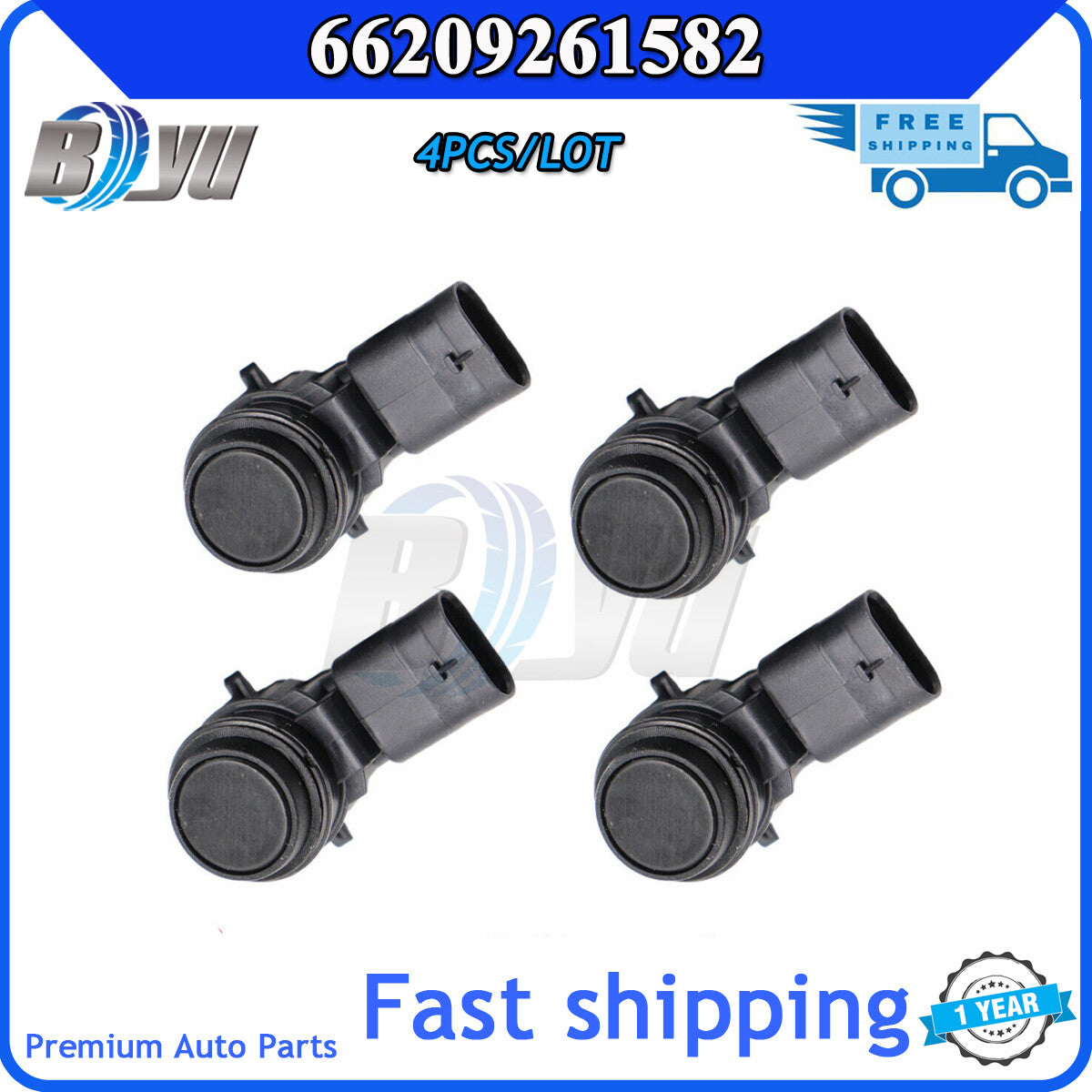 New 4pcs Ultrasonic PDC Parking Sensor for BMW F32 F31 F30 F22 F20 66209261582