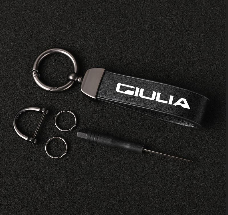 Car keychain/key ring with lanyard, car accessories, bridal, black, suitable for Honda for Acura .