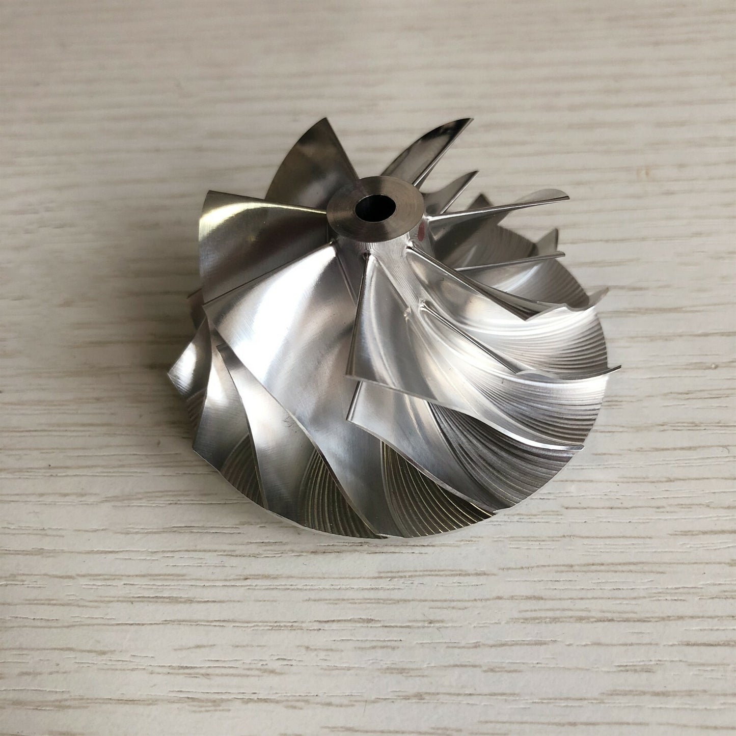 GT15-25 49.15/63.00 mm 7+7 Blade High-Performance Turbine Billet Compressor Wheel
