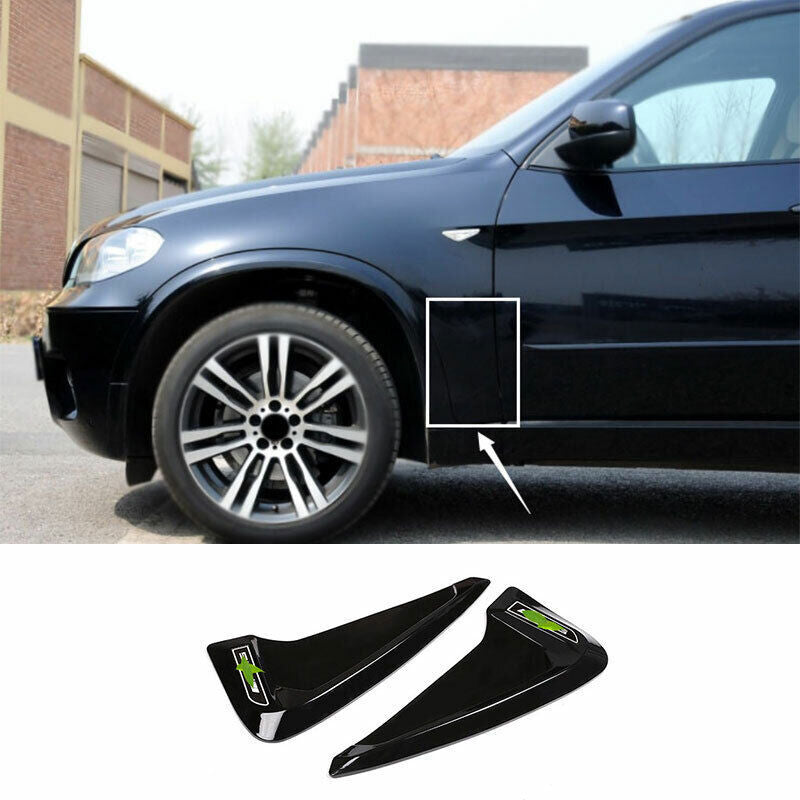 For 2008-13 for BMW X5 X6 E70 Black Air Flow Vent Body Side Decoration Sticker Trim