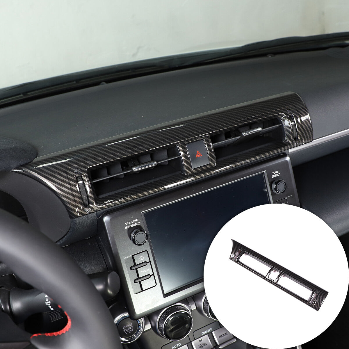 2 Red Alloy Volume Media Adjustment Blade Cover Decoration for Hummer H2 2003-2007 USA
