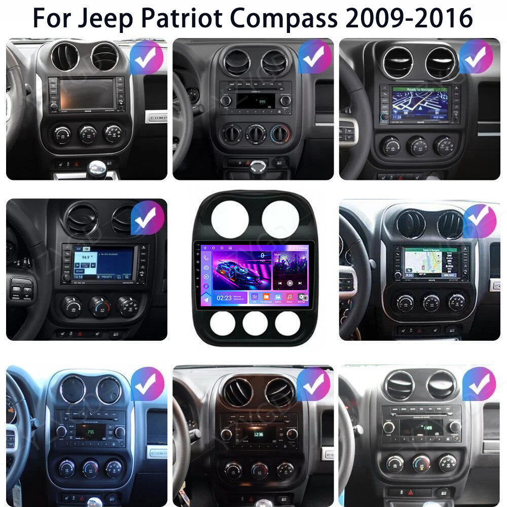 for Jeep Patriot Compass 2009-2016 Stereo Android Carplay Car Radio GPS Navi BT