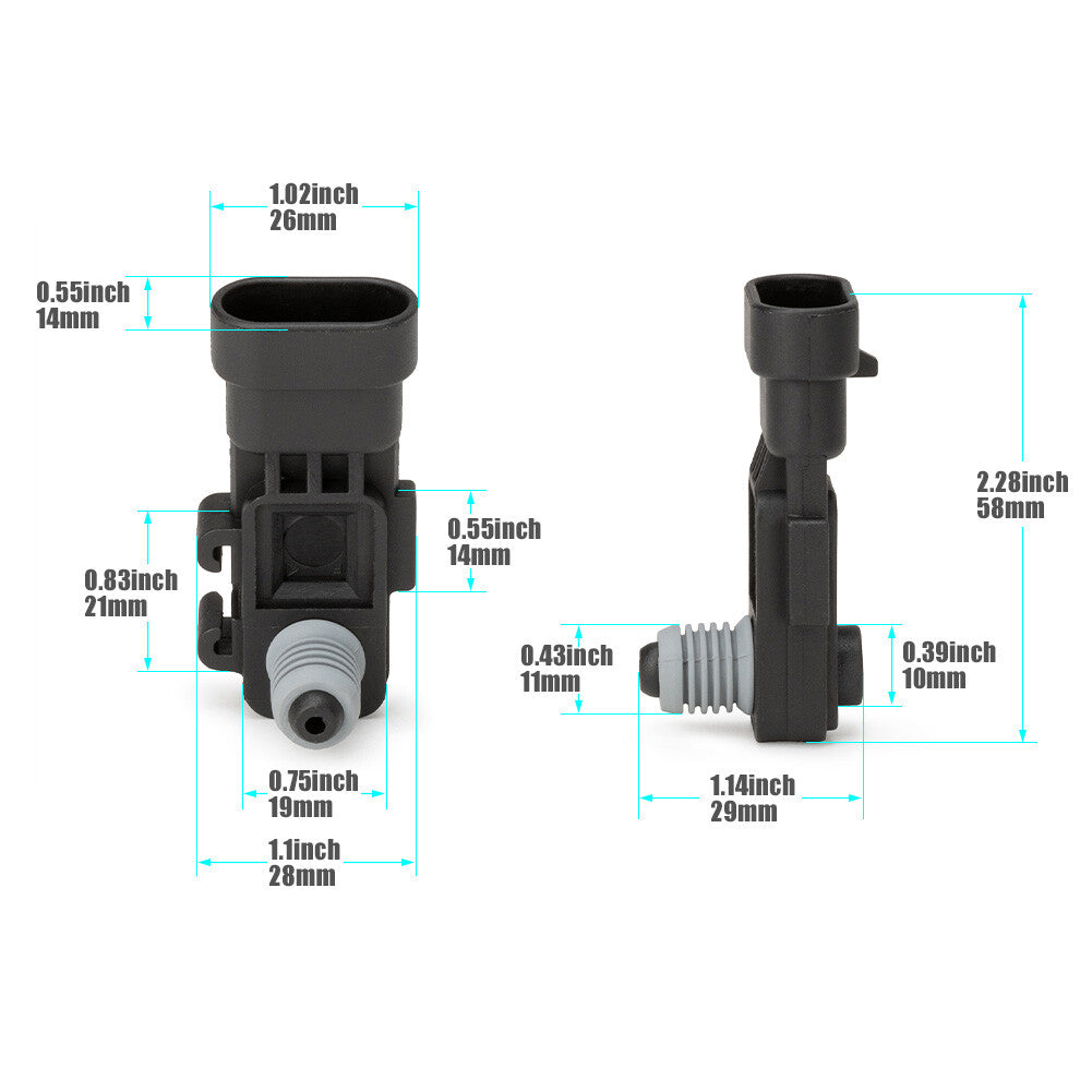 Pressure sensor for Chevrolet for GMC and for Buick 16238399 fuel pump/tank vapor vent (EVAP)