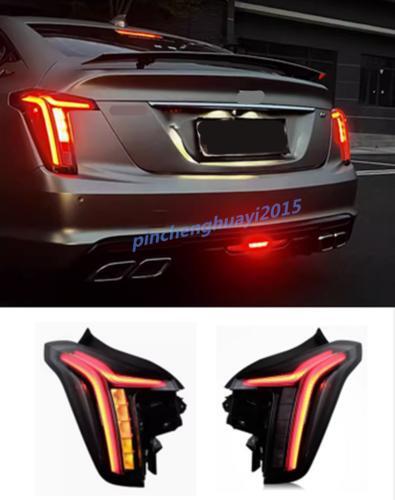 Dynamic signals for Cadillac CT5 Smoke Black LED Rear Lights (2020-2022)
