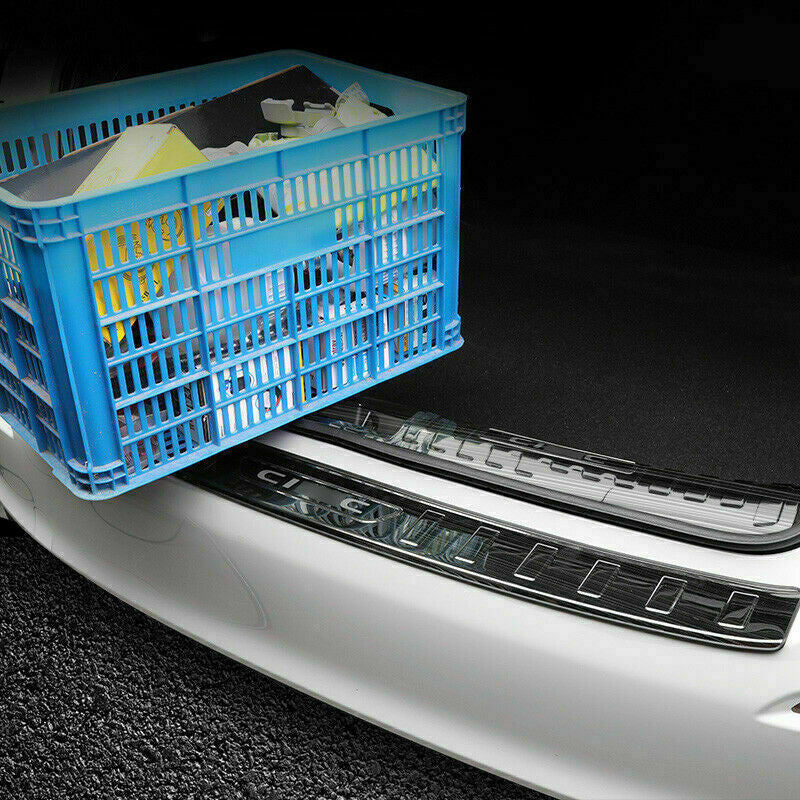 for Honda for Civic 2022-2023 Black Titanium Rear Bumper Protector Guard cover Trim