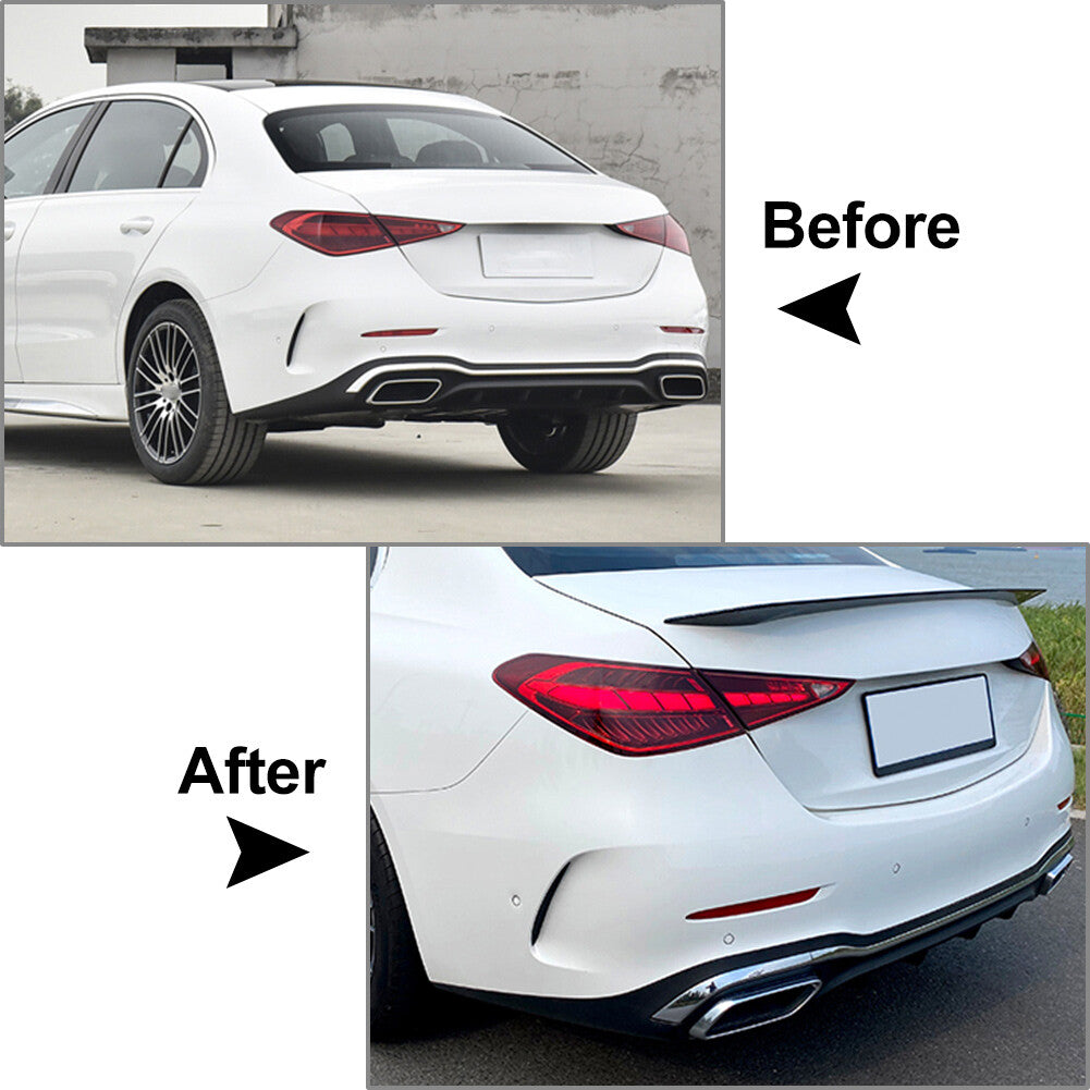Style Rear Trunk Spoiler Wing fit for Mercedes-Benz C-Class W206 2022-2023