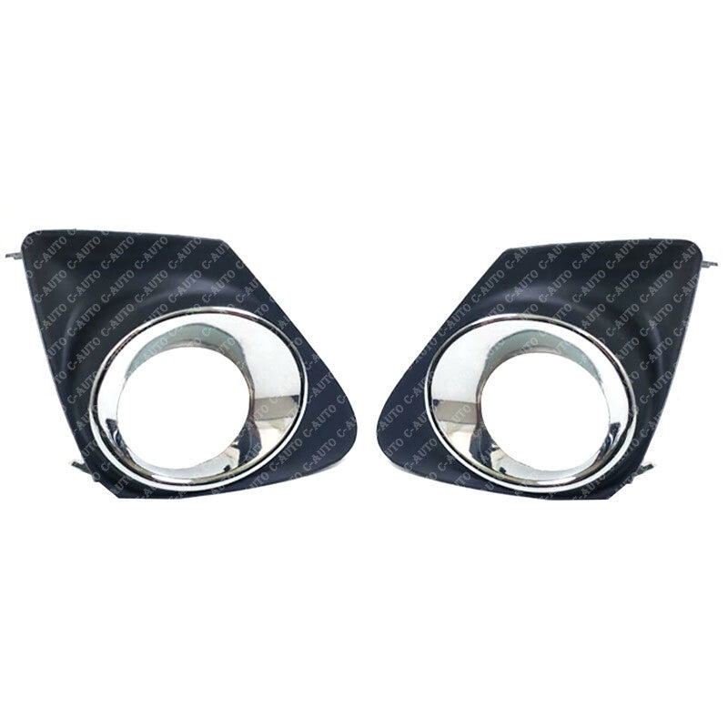 Pair Front LHRH Bumper Fog Light Bezel Cover for Toyota for Corolla 2011-2013