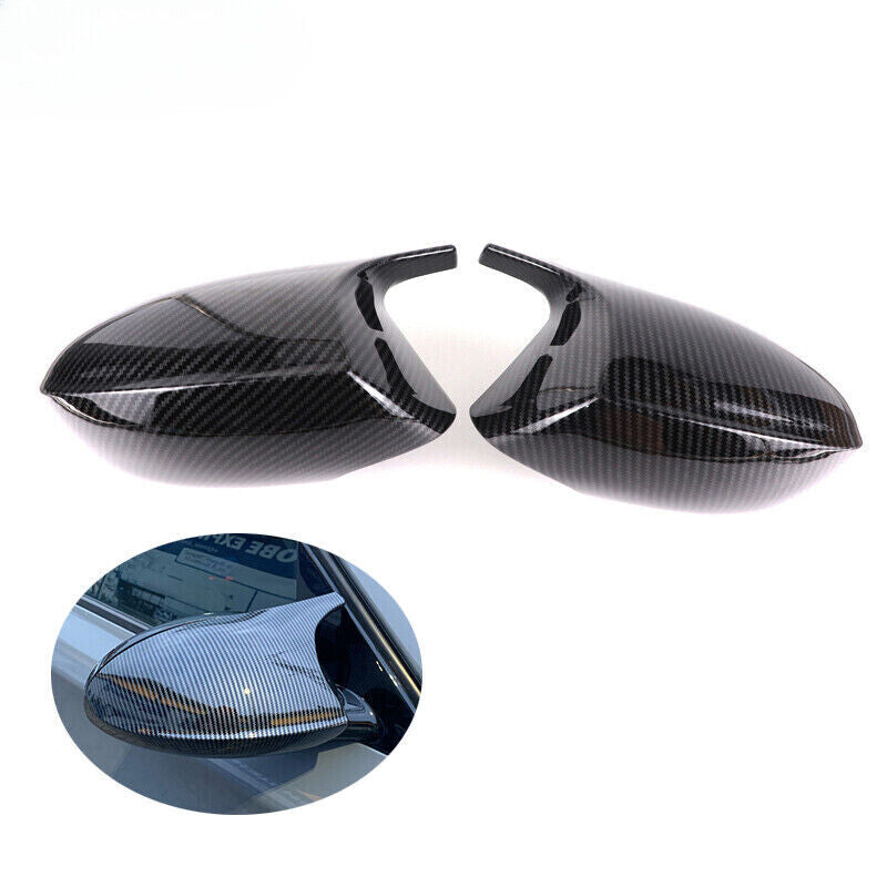 for BMW E89 Z4 2009-2015 2x Carbon Pattern Rearview Mirror Cover Cap Replacement