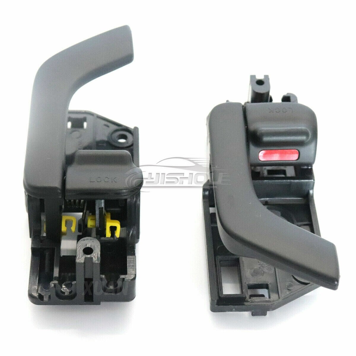 The interior door handles on the left side are a pair suitable for the for Hyundai Tiburon 03-08
