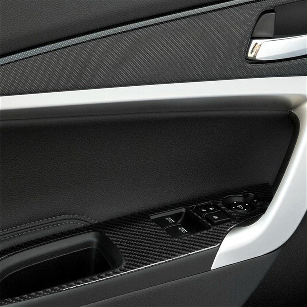 Carbon Fiber Window Lift Switch Button Trim for Honda Accord 2013-17 Accessories