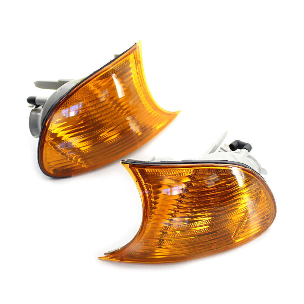 for BMW E46 3-Series 2DR 2000-2001 Front Turn Signal Light With Yellow Lens