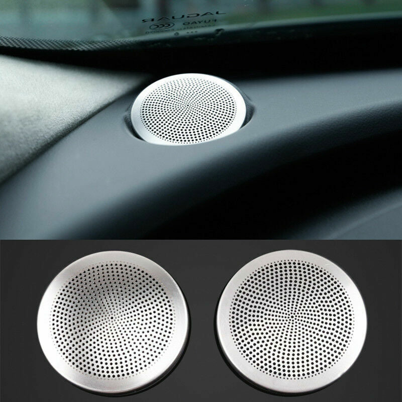 for Jaguar F-PACE 2018-2020 stainless Inner dashboard speaker trim decor cover