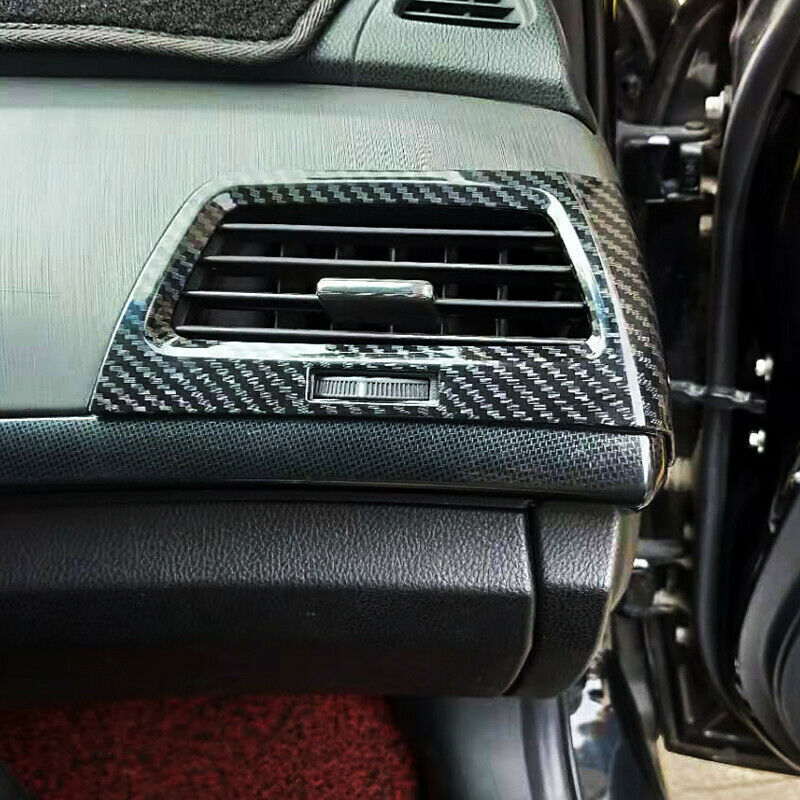 for Honda Accord 2008-2013 Carbon Fiber ABS Console Air Outlet Vent Cover Trim