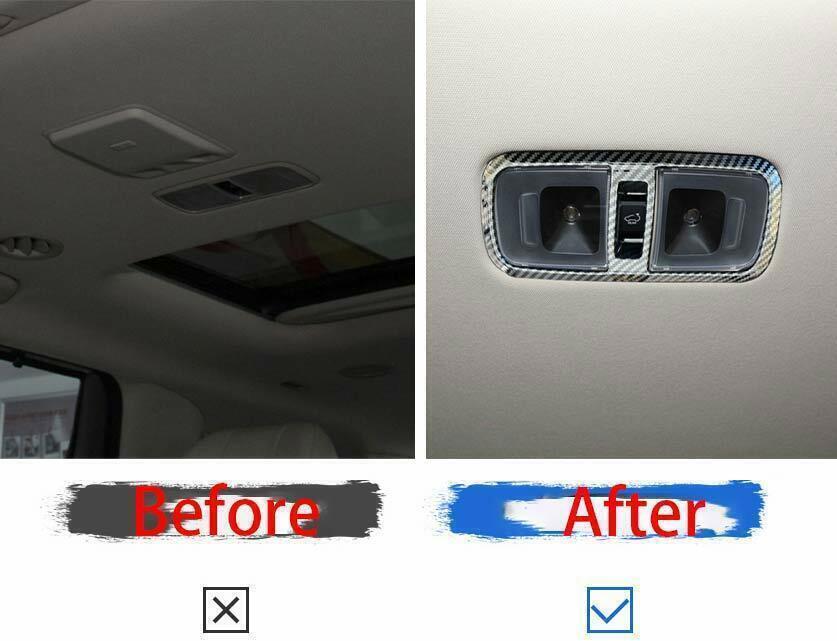 Rear Skylight Switch Button Cover Trim for Kia Carnival 2022-2023 Carbon Fiber
