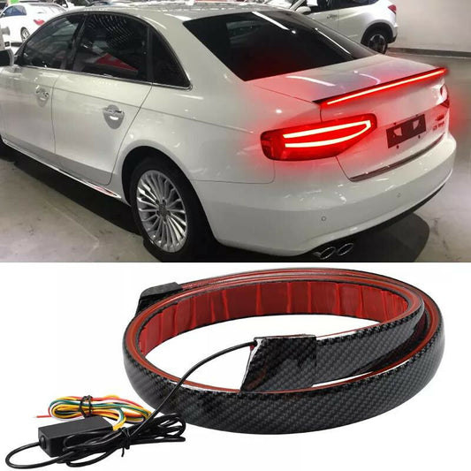 Car Trunk Tail Brake LAMP Waterproof LED Lamp High Rear Carbon Fiber Stop Light