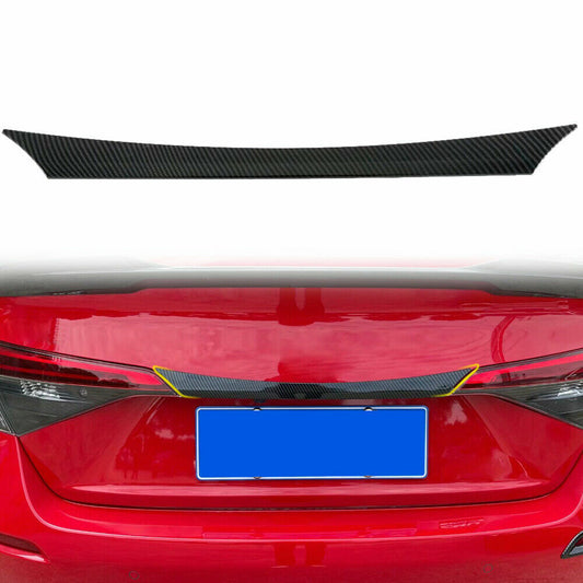 for Honda for Civic Sedan 2022-23 Carbon Fiber Rear Trunk Tailgate Middle Cover Trim