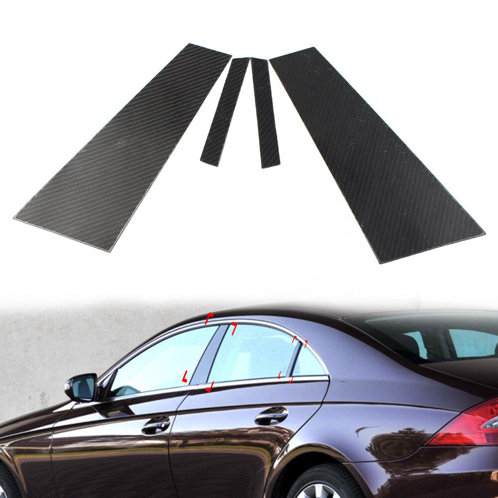 Door Window B Pillar Post Cover Trim for Mercedes-Benz CLS Class C219 2004-2009