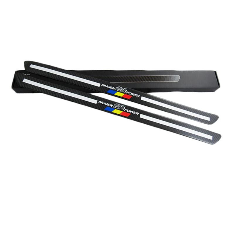 4-Piece Car Door and Window Protector Sticker Badge Cover Strip Carbon Mug for Subaru