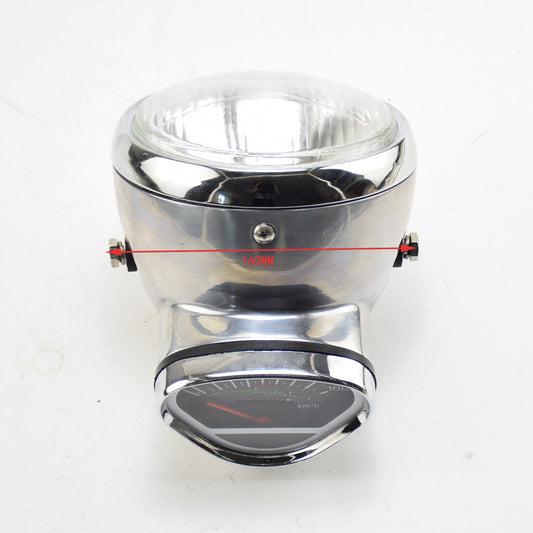 Electroplate aluminum Headlight Speedometer Odometer for Honda DAX CT70 Charlie